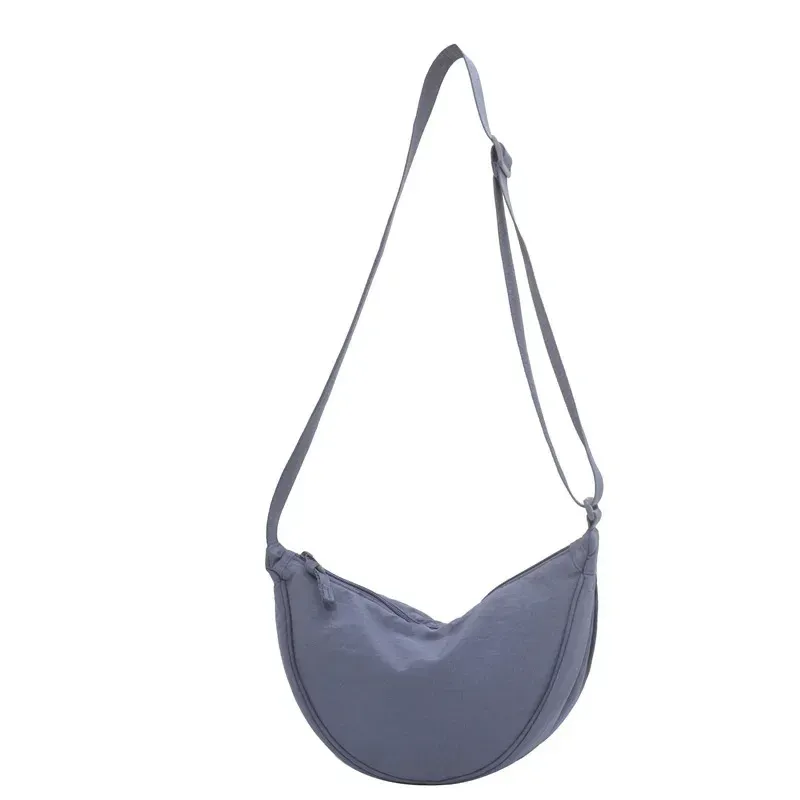Sac à bandoulière Hobo en nylon décontracté pour femme, forme demi-lune 7