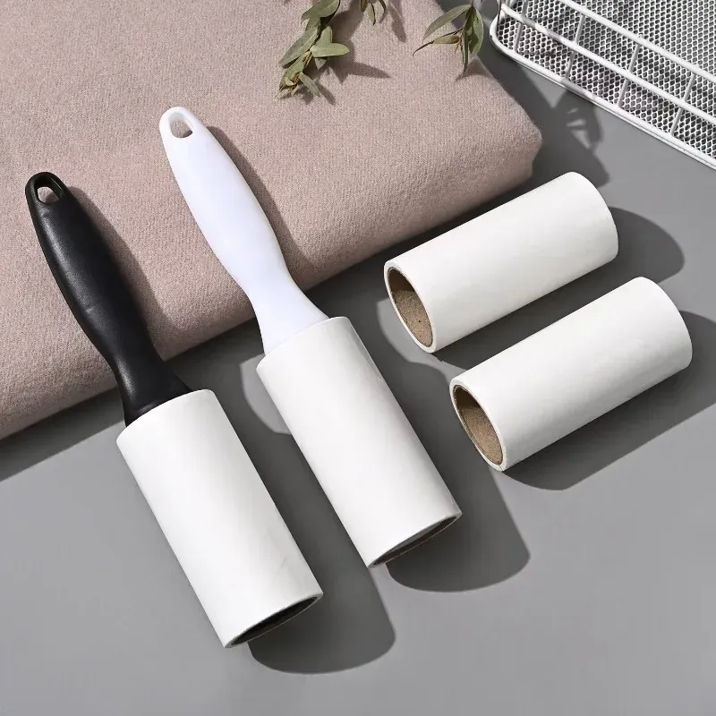 Rouleau à peluches avec recharges adhésives, brosse de nettoyage pour vêtements et poils d'animaux, lot de 1, 3 ou 6 4