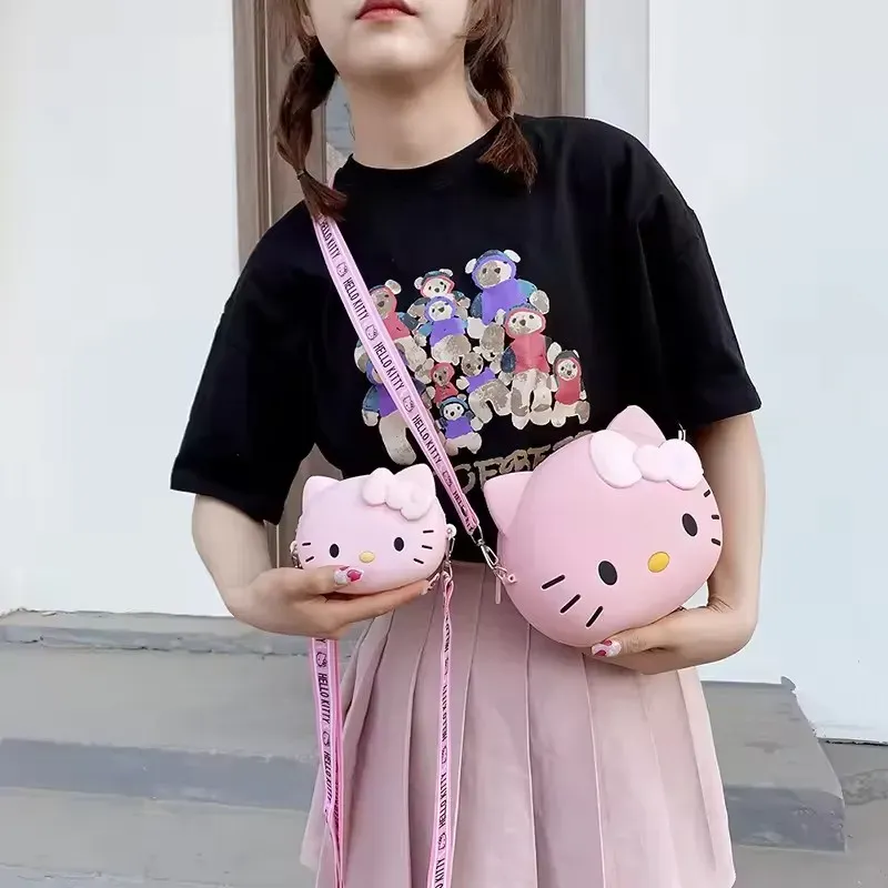 Sac à bandoulière 3D Hello Kitty pour femme, style Kawaii, 11 cm / 19 cm 5