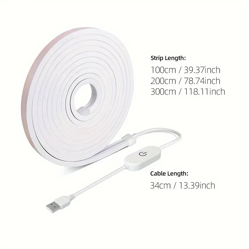 Détail de la bande lumineuse néon LED