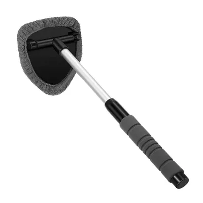 Ensemble de brosses de nettoyage pour pare-brise – Nettoyeur de vitres télescopique en microfibre pour voiture avec grattoir anti-buée 10