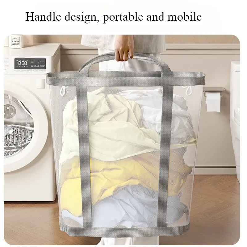Panier à linge pratique, mise en situation