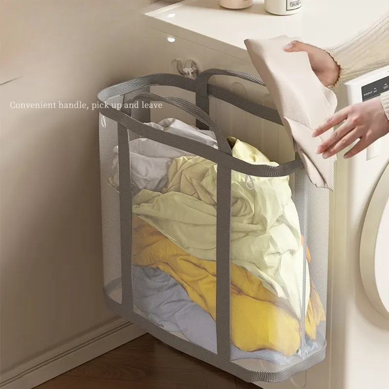 Panier à linge pratique, finitions