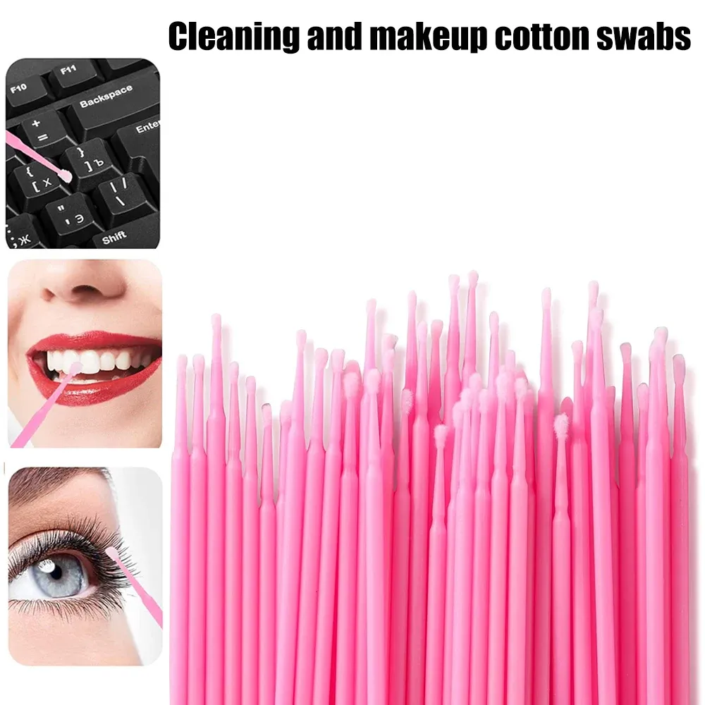 Brosse de nettoyage de cils en cristal, 500/1000 pièces, micro-brosse colorée pour maquillage et outil de démaquillage 3