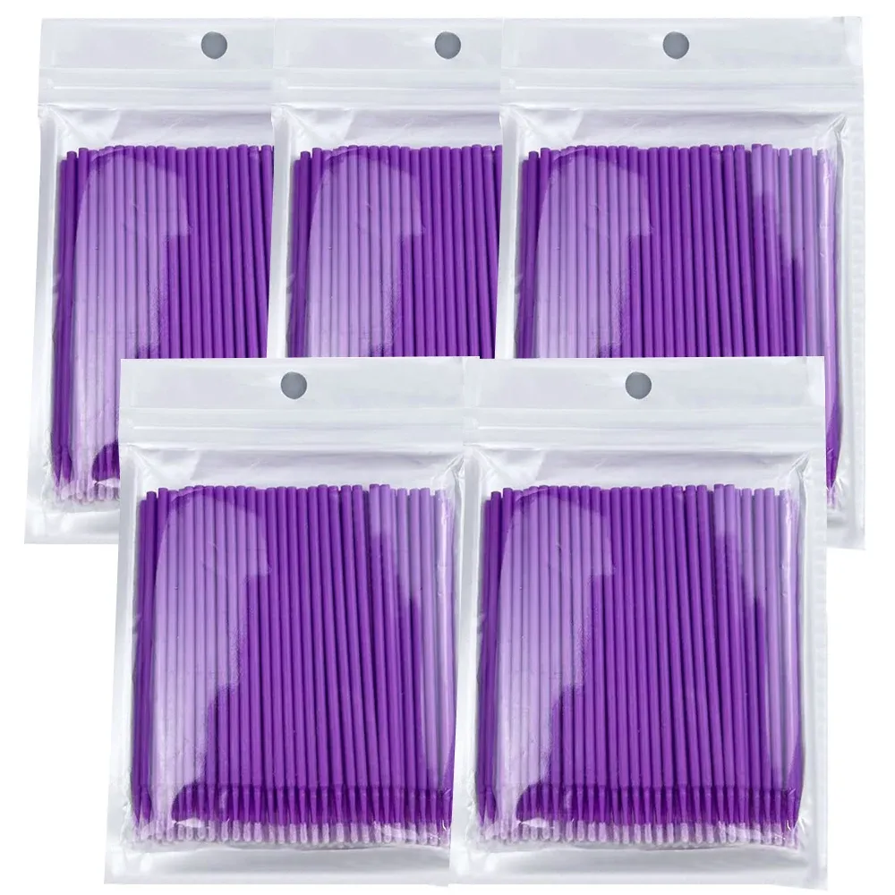 Brosse de nettoyage de cils en cristal, vue d'ensemble