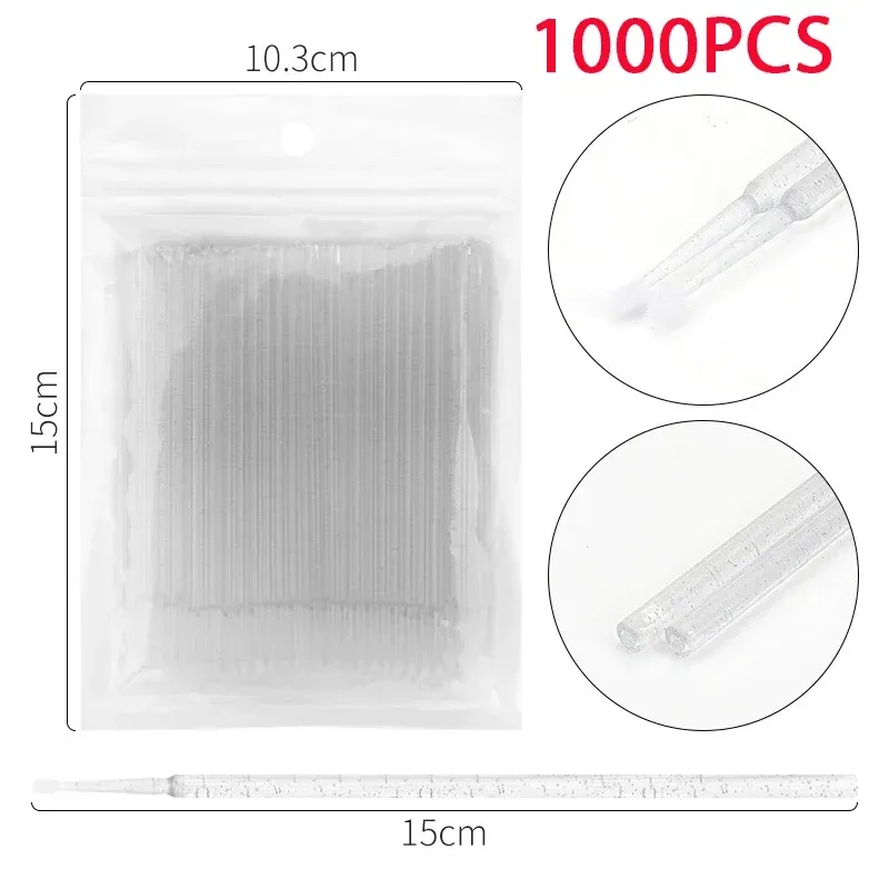 Brosse de nettoyage de cils en cristal, 500/1000 pièces, micro-brosse colorée pour maquillage et outil de démaquillage 20