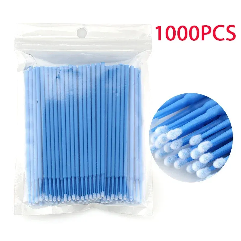 Brosse de nettoyage de cils en cristal, 500/1000 pièces, micro-brosse colorée pour maquillage et outil de démaquillage 18