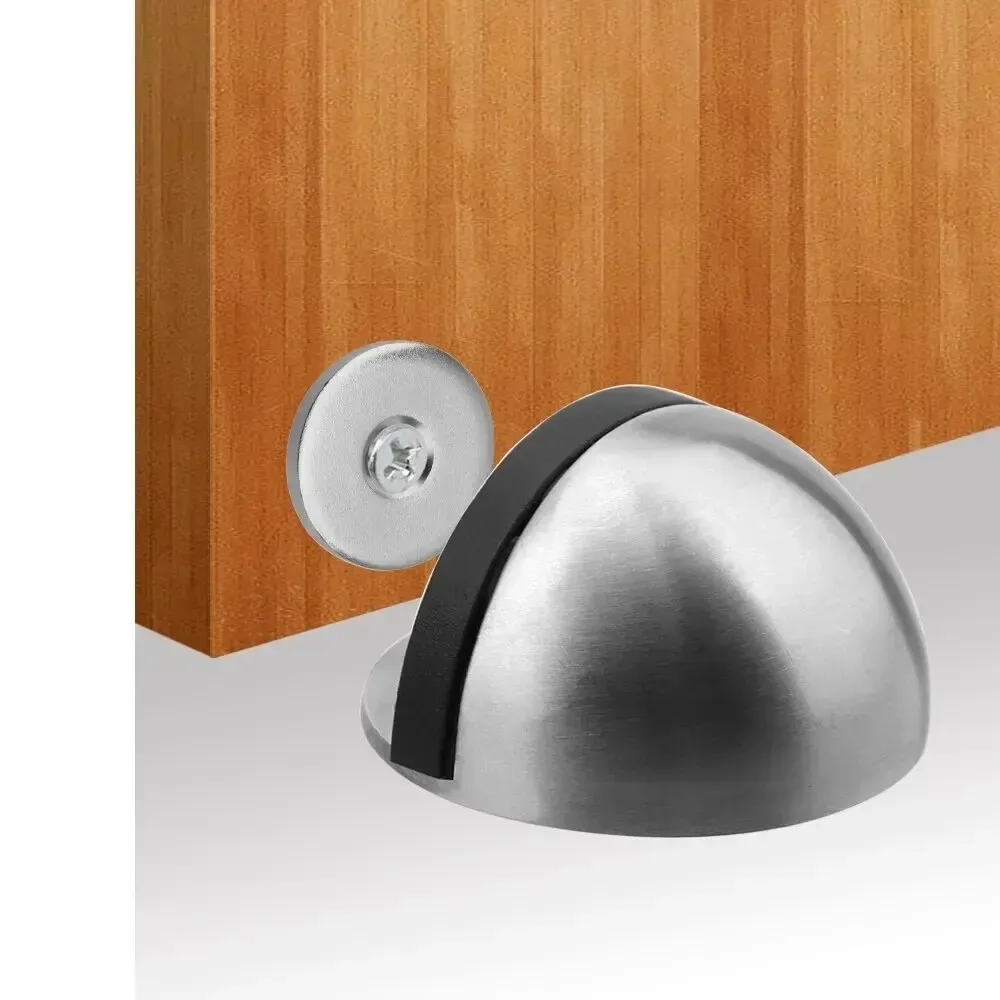 Butée de porte magnétique en acier inoxydable, butée de porte encastrée, quincaillerie de meuble, arrêt de porte, amélioration de l'habitat 5