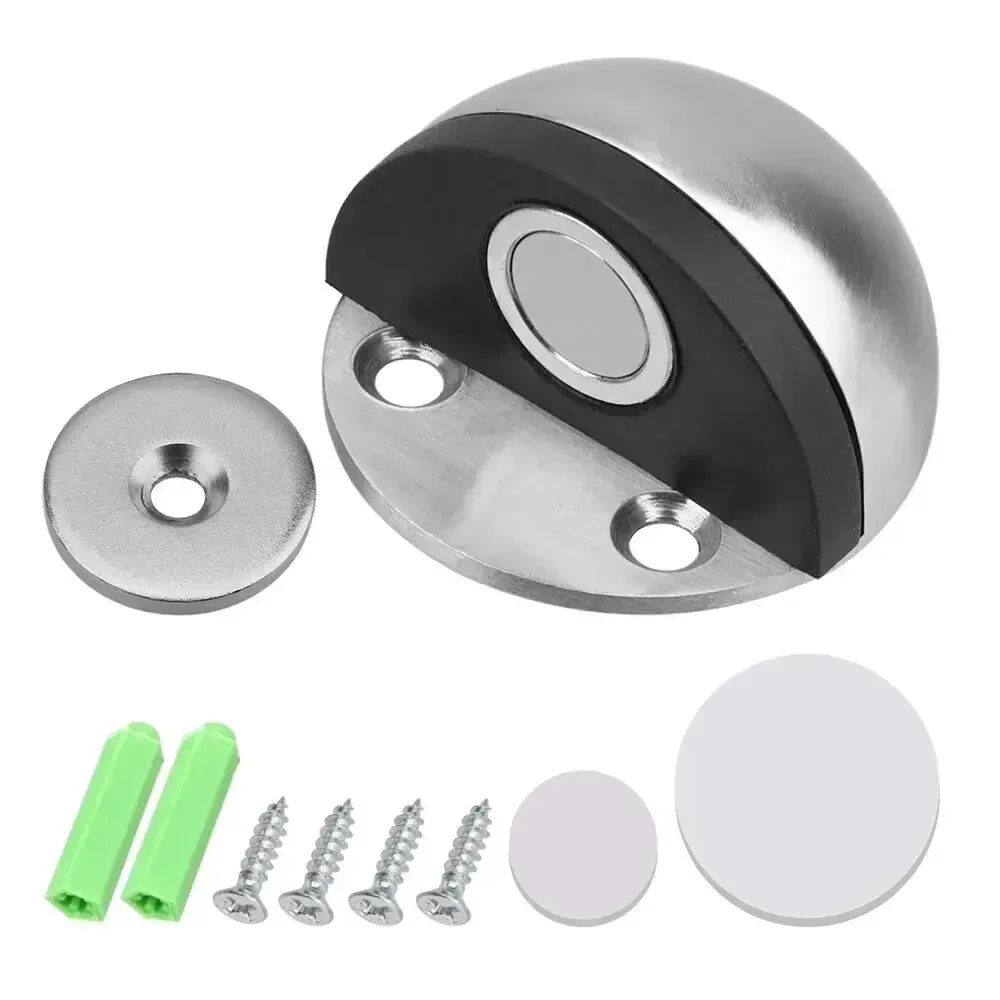 Butée de porte magnétique en acier inoxydable, butée de porte encastrée, quincaillerie de meuble, arrêt de porte, amélioration de l'habitat 6