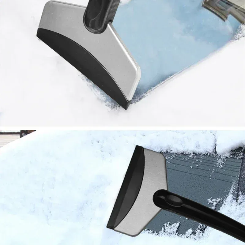 Grattoir à glace en acier inoxydable pour pare-brise, pelle de déneigement pour voiture - Image 1