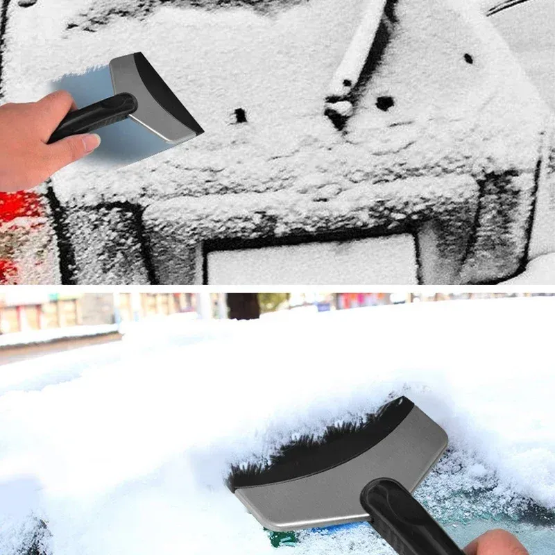 Grattoir à glace en acier inoxydable pour pare-brise, pelle de déneigement pour voiture 3