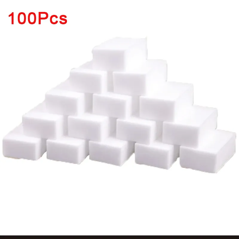 100 pièces/lot Éponge Magique en Mélamine pour Cuisine et Salle de Bain, Nettoyant Multi-Usages 100 x 60 x 15 mm 10