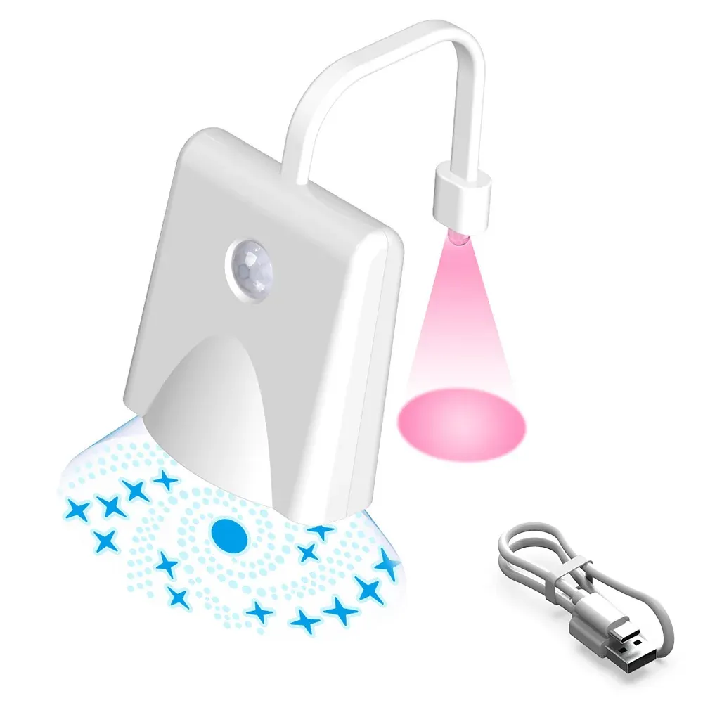 Veilleuse de toilette étanche à détection humaine