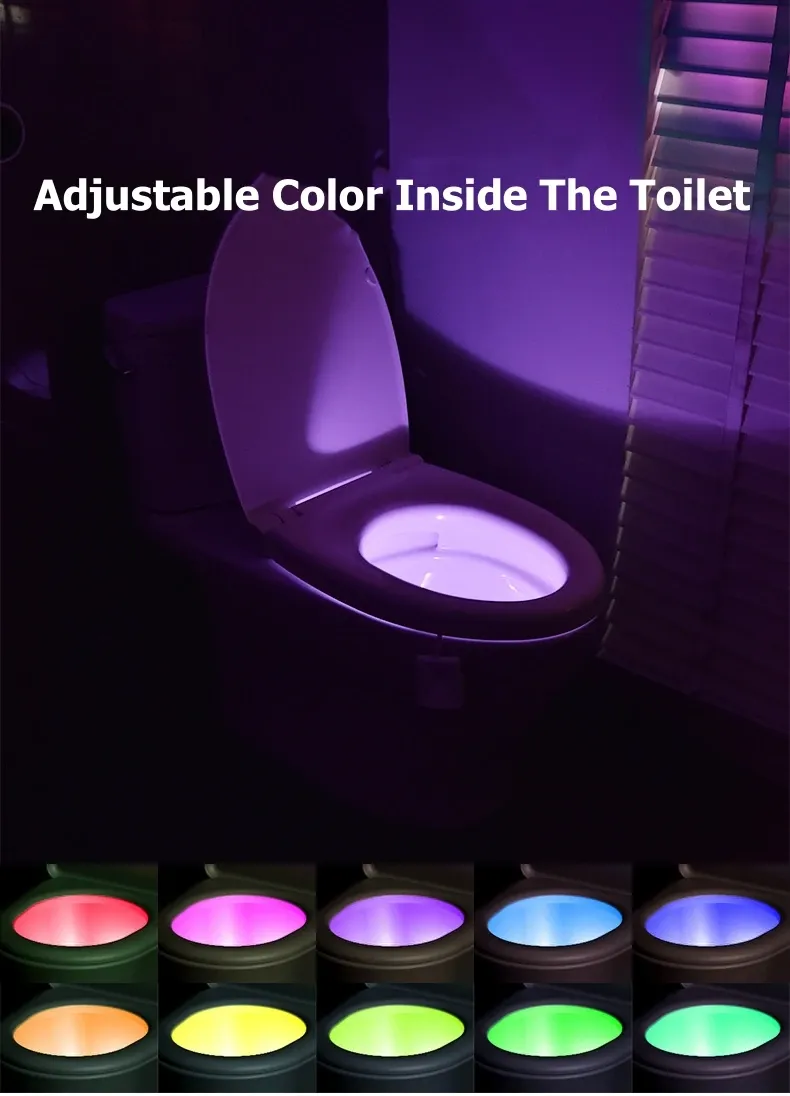 Veilleuse de toilette en situation