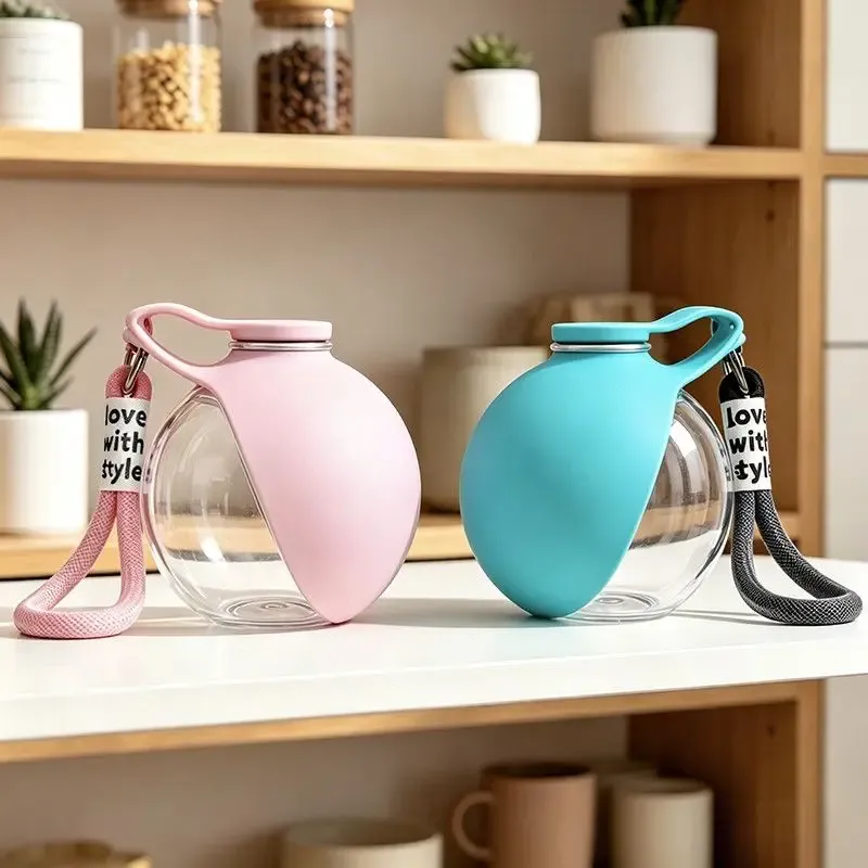 Gourde pliable pour chiens et chats avec cordon, anti-fuite et compacte, idéale pour les voyages 3