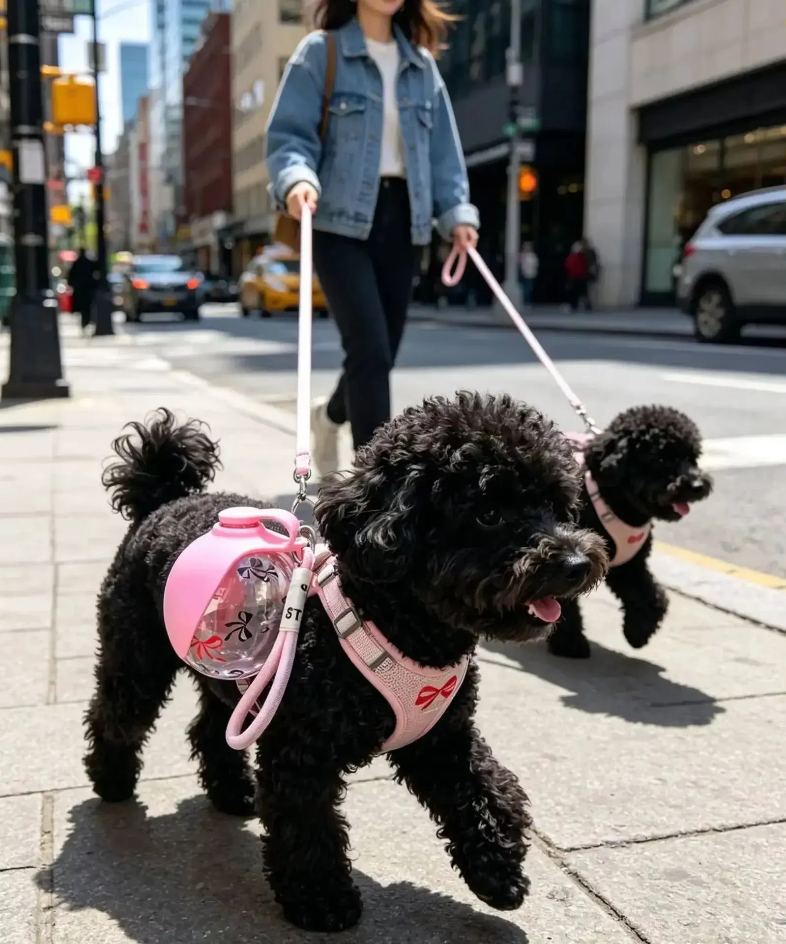 Gourde pliable pour chien en extérieur