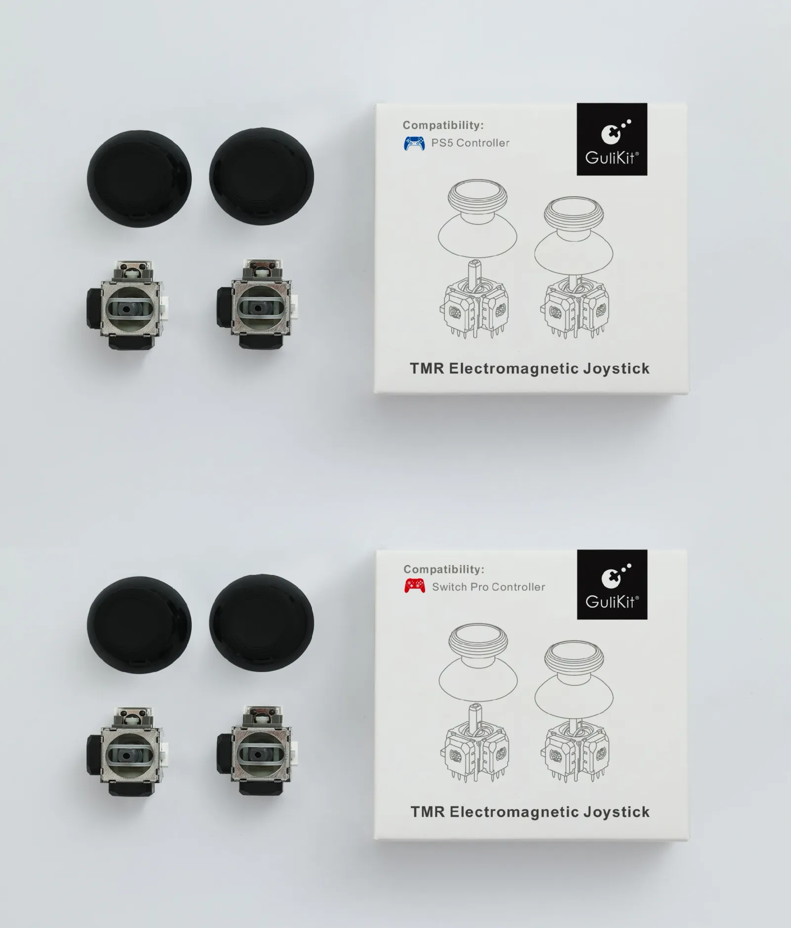 Joystick GuliKit TMR, vue rapprochée