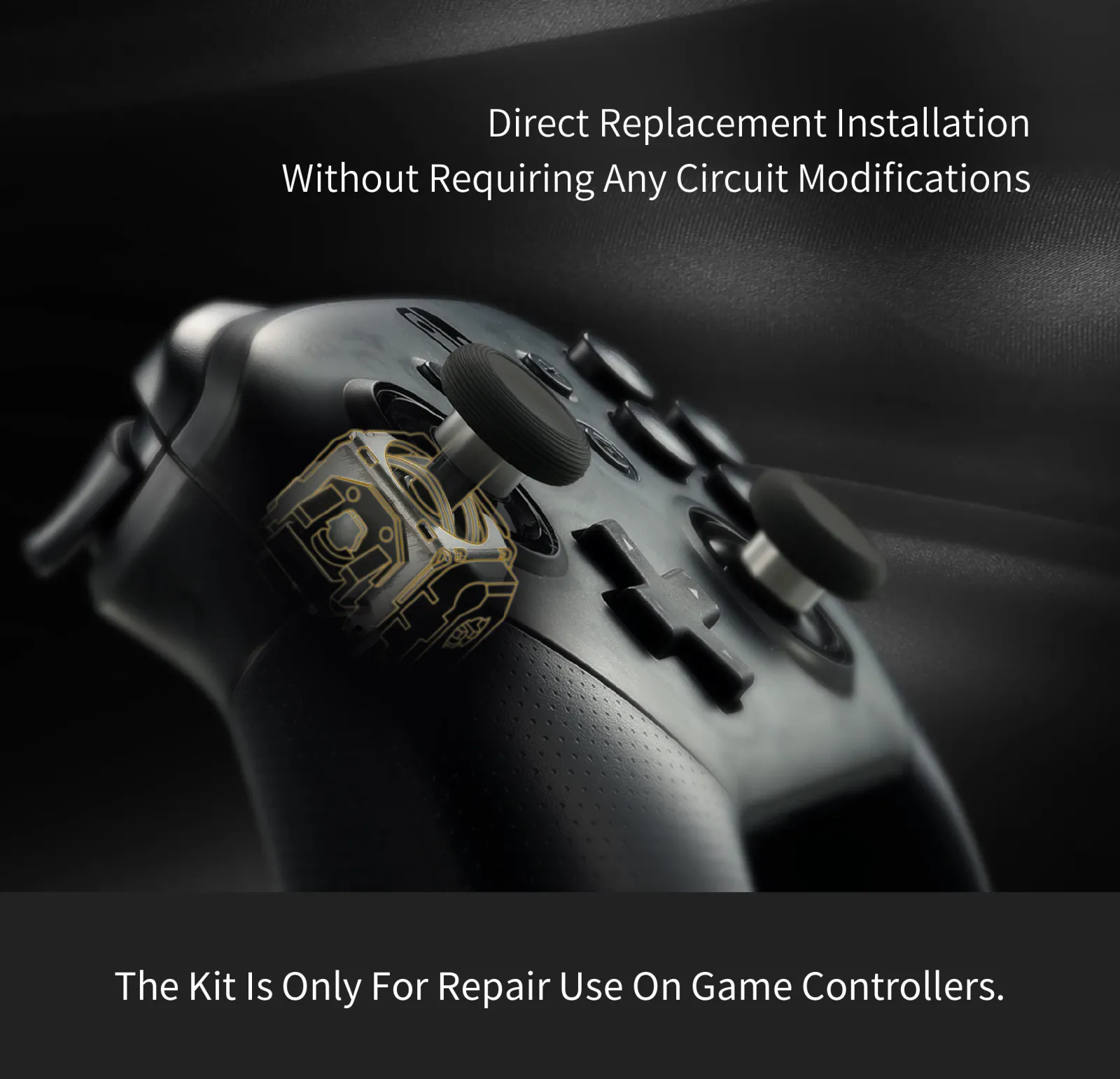 Joystick GuliKit TMR, finition du capuchon
