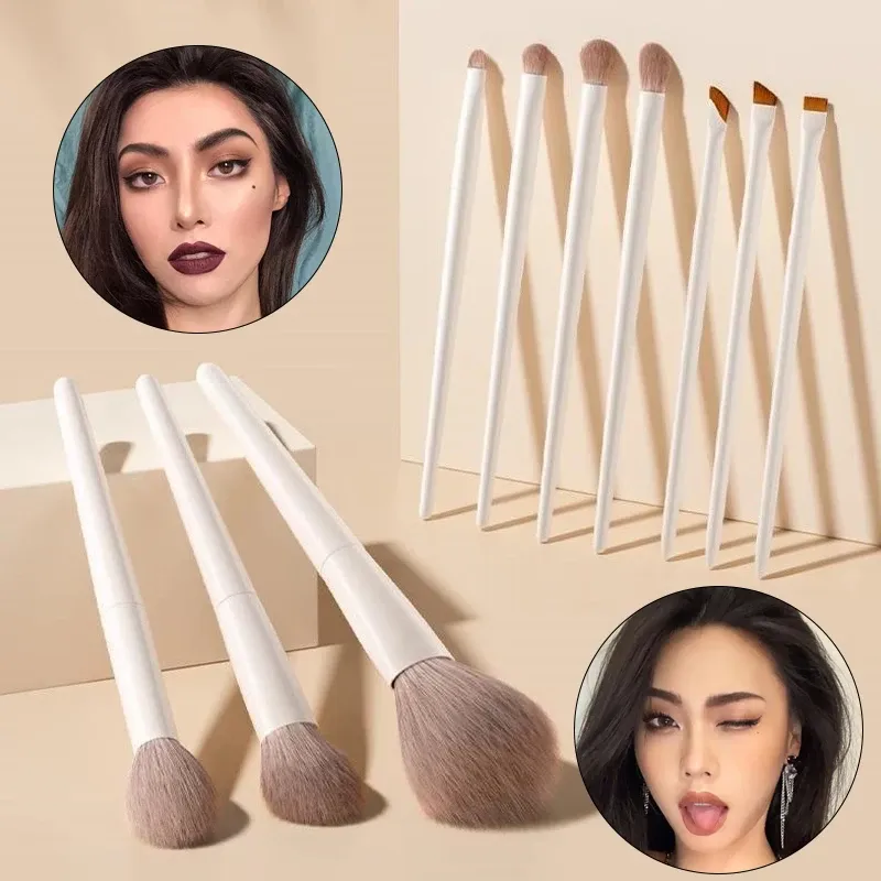 Ensemble de pinceaux de maquillage professionnels, 5, 7, 10 ou 12 pièces 2