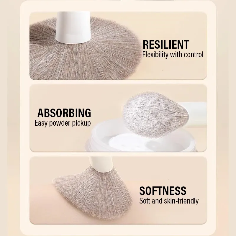 Pinceaux de maquillage en situation