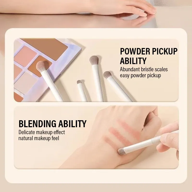 Pinceaux de maquillage, vue détaillée
