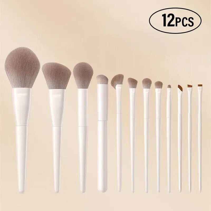 Ensemble de pinceaux de maquillage professionnels, 5, 7, 10 ou 12 pièces 10