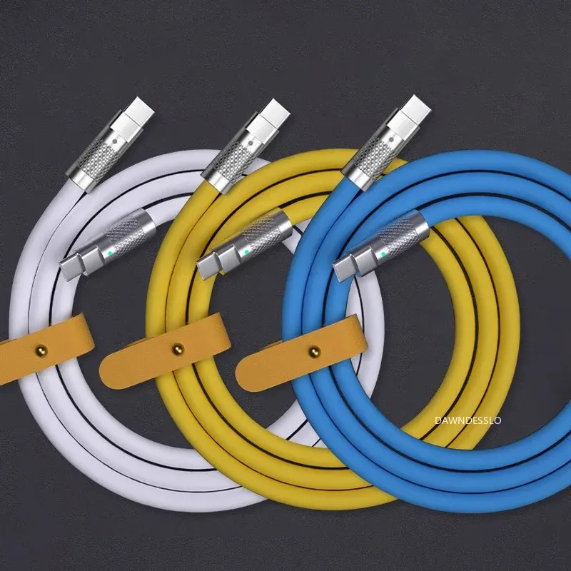 Câble de charge USB-C vers USB-C, finition silicone