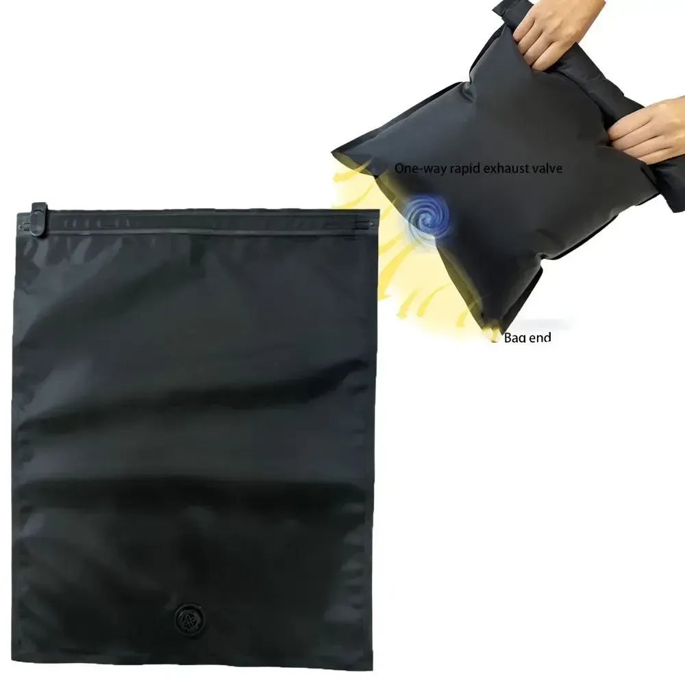 Sac de compression sous vide réutilisable à rouleau manuel pour voyage