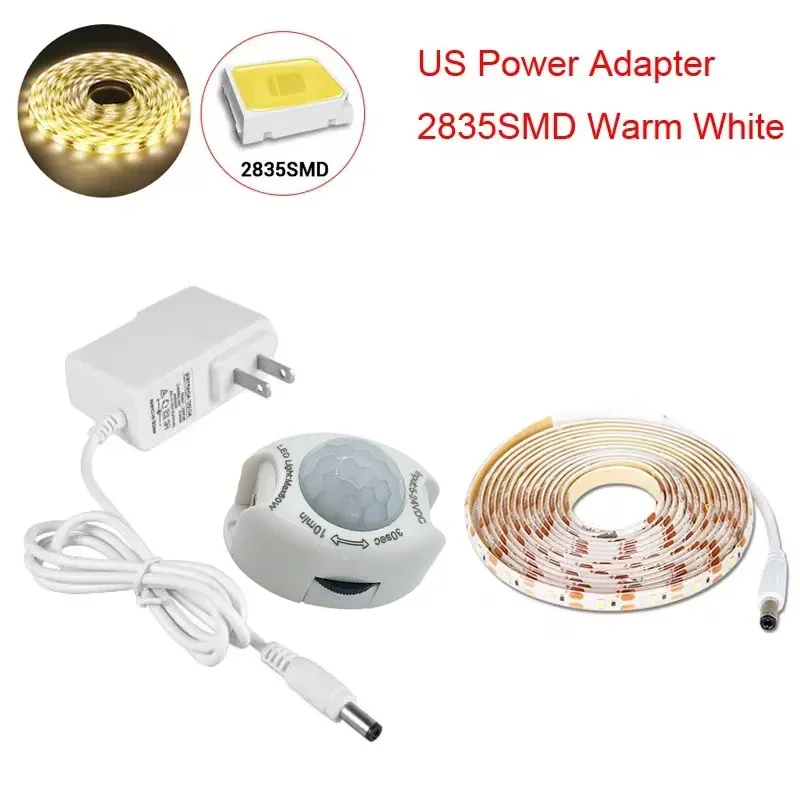 Mini détecteur de mouvement infrarouge intelligent 5 V / 24 V pour bande LED, contrôleur automatique à détection de présence humaine 4