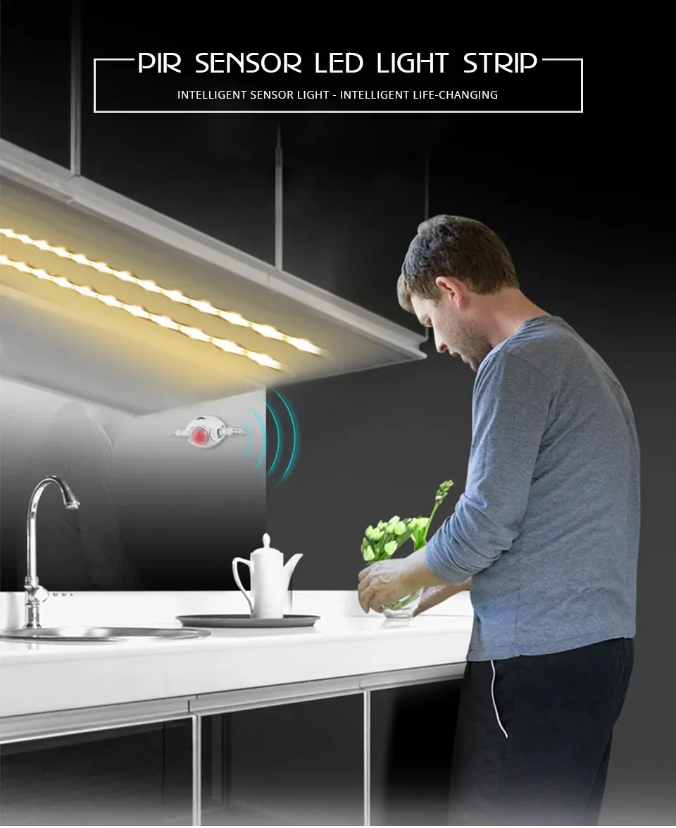 Détecteur de mouvement intelligent pour bande LED, vue d'ensemble