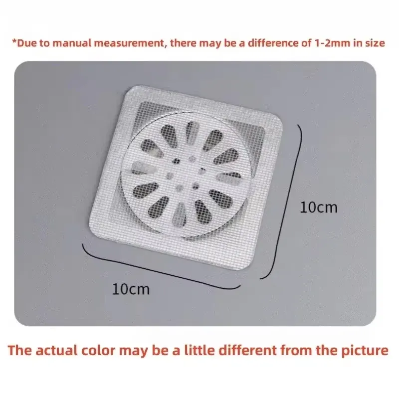 Autocollant en maille pour filtre d'évier au sol