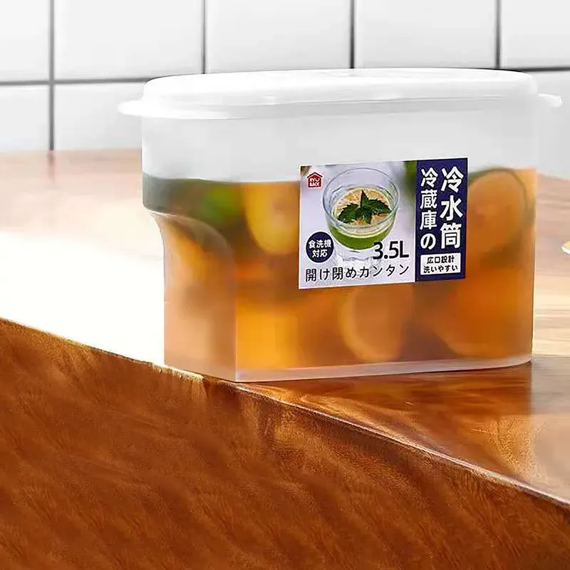 Distributeur de boissons 3,5 L pour réfrigérateur, pichet à eau froide et à jus 8