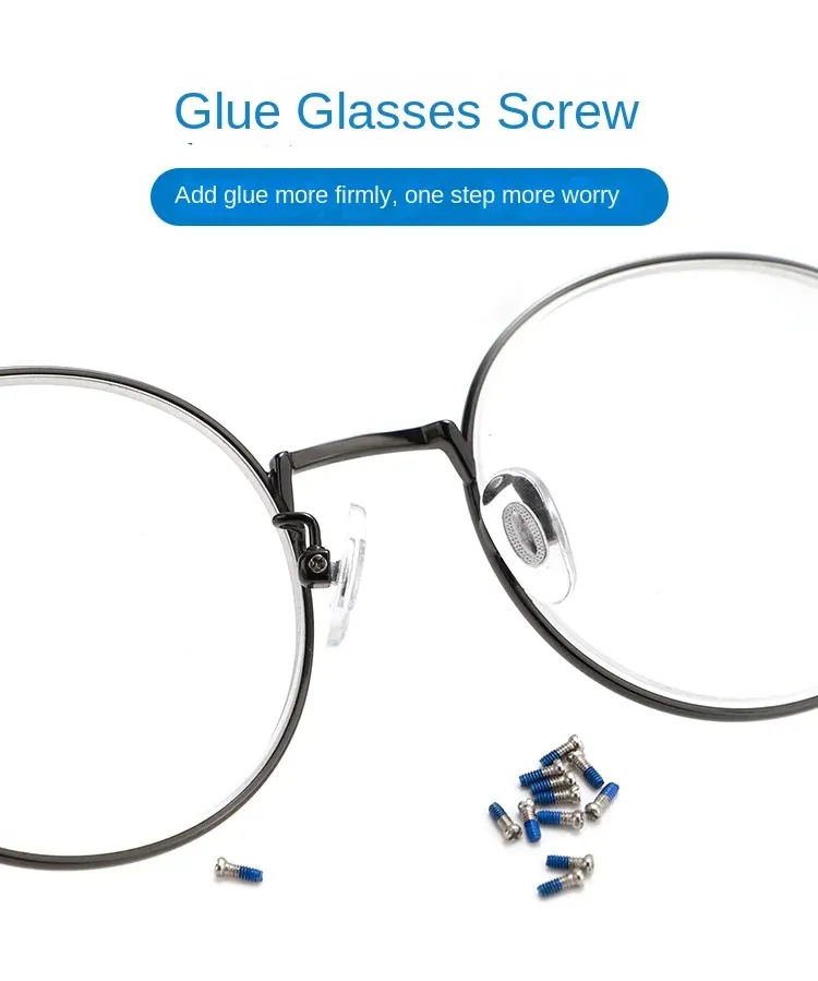Vis antidérapantes adhésives pour lunettes