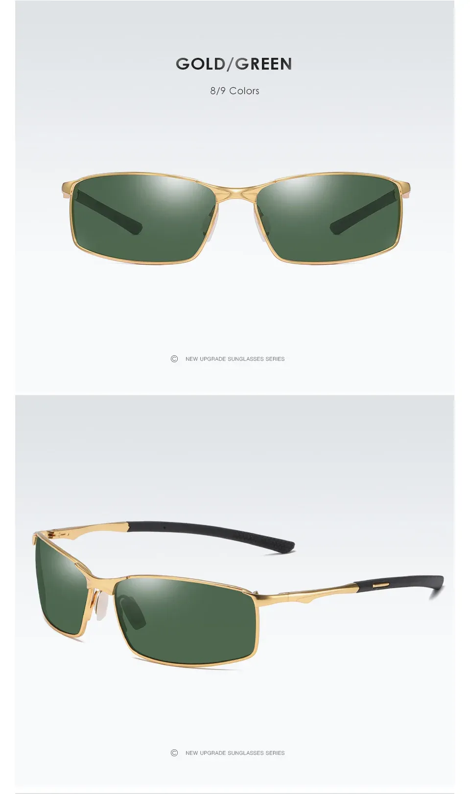 Lunettes de soleil polarisées, vue rapprochée