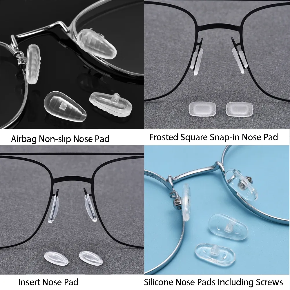 Plaquettes nasales pour lunettes