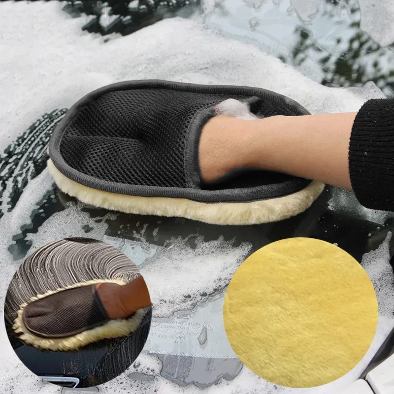 Gant de lavage de voiture en détail