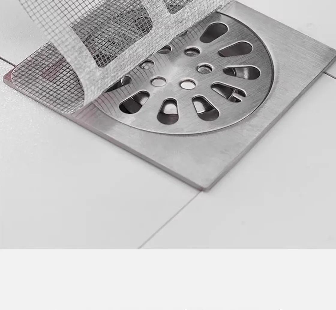 Filtre de drain en maille vue détaillée