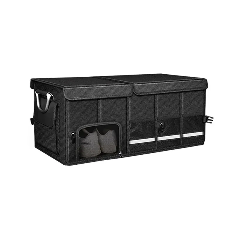 Organisateur de coffre pliable et portable TazerApex en tissu Oxford imperméable, grande capacité, universel pour le camping et la pêche 6