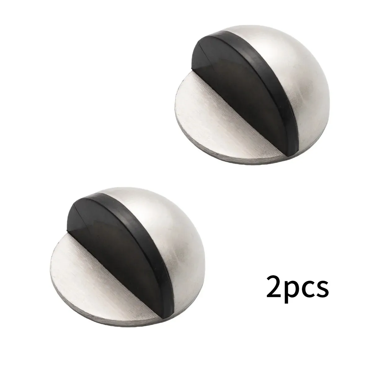 Butée de porte au sol autocollante, lot de 2 ou 4 pièces, noire, antidérapante et robuste 7
