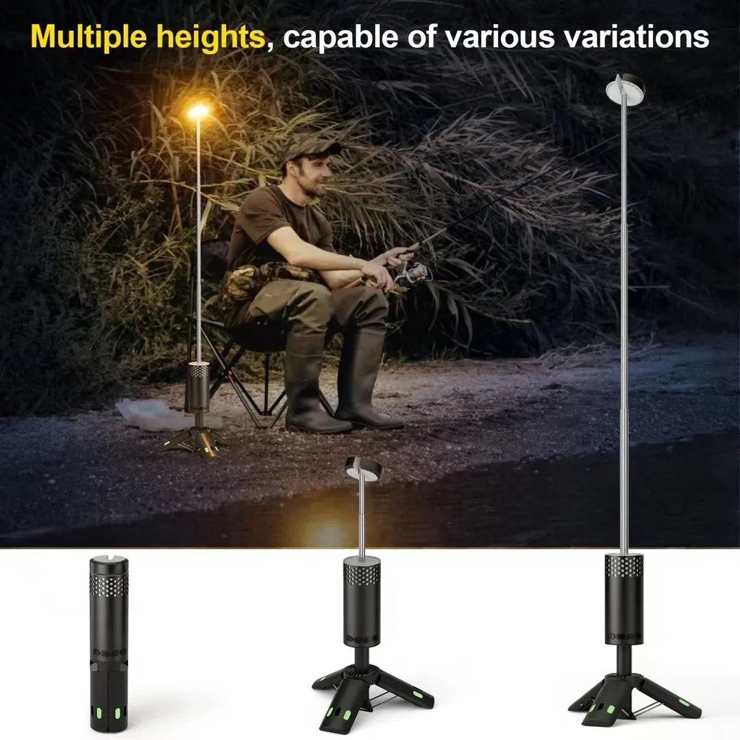 Lampe de camping vue de près