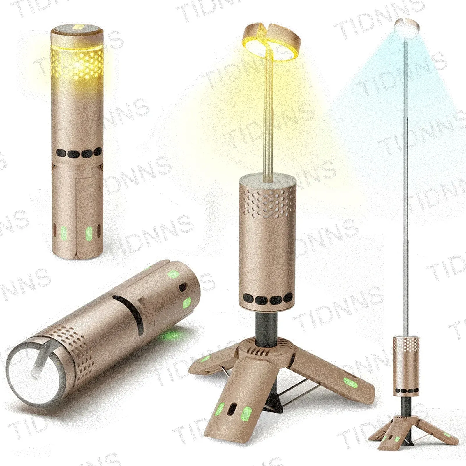 Lampe de camping rechargeable, vue d'ensemble