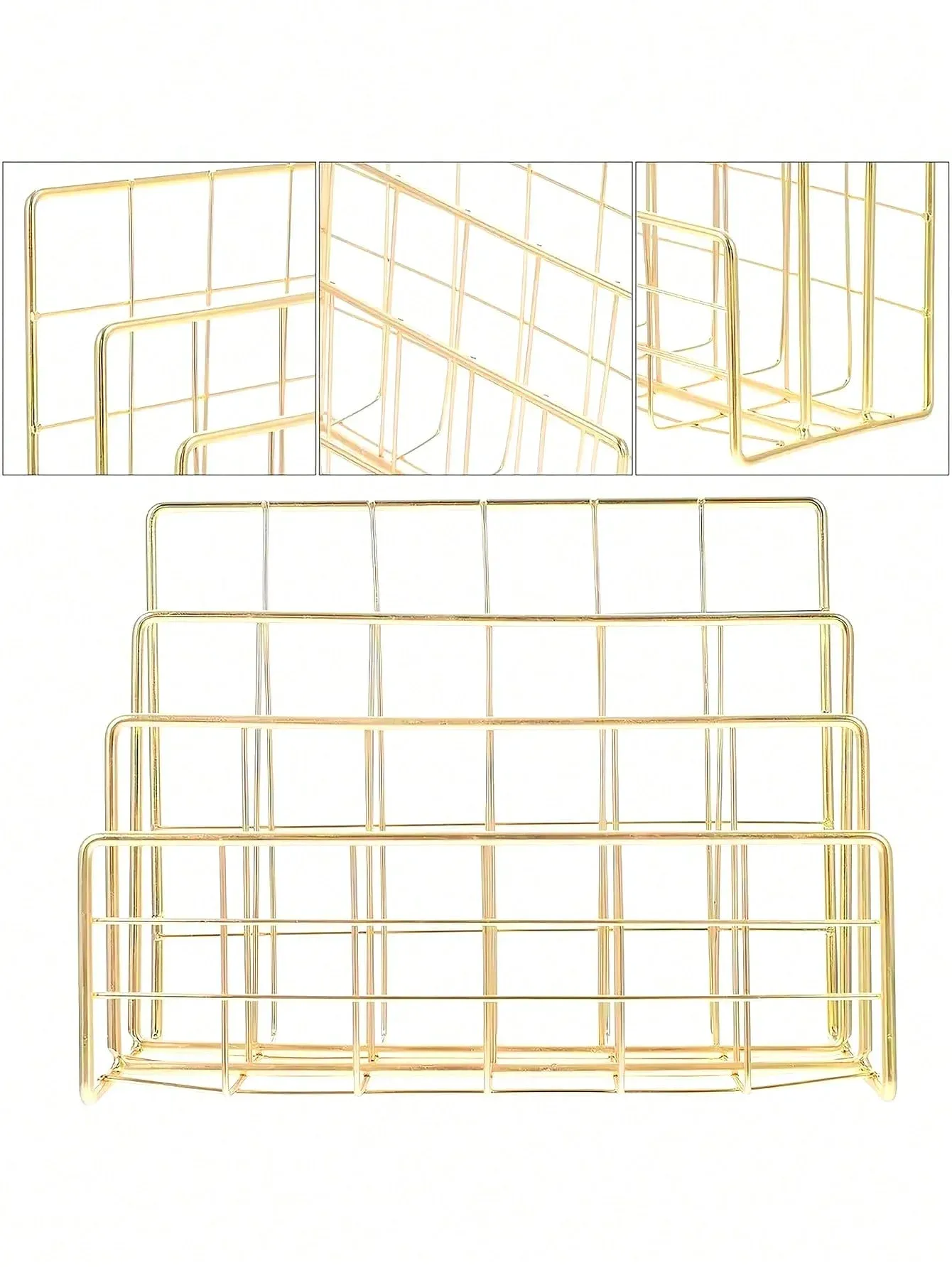 Support organisateur avec documents rangés