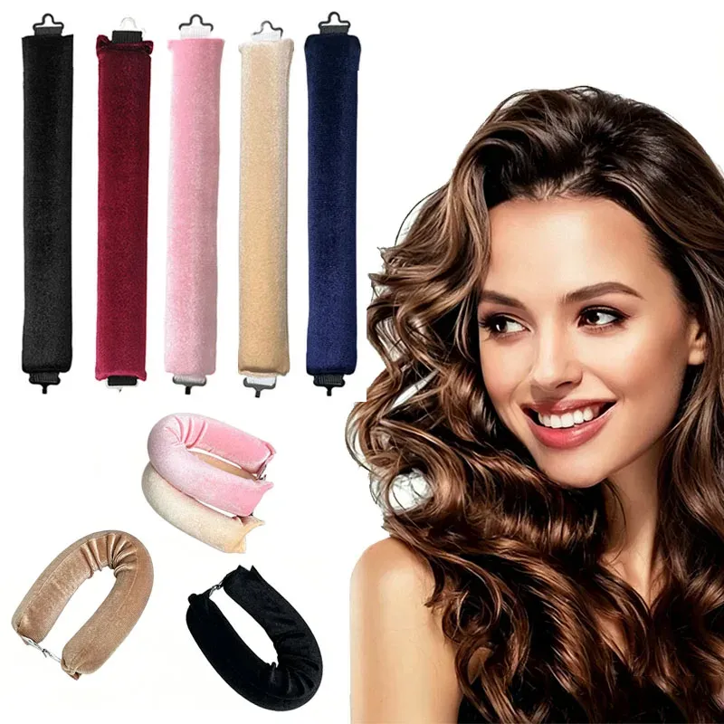 Rouleaux à Cheveux en Satin Sans Chaleur, Bandeau Boucleur Flexible pour la Nuit, Outils de Coiffure ZXFAJ01 2