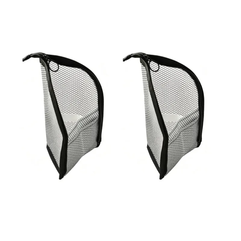 Trousse de toilette en maille pour femme, organisateur de maquillage portable, étui de voyage étanche pour brosse à dents 17