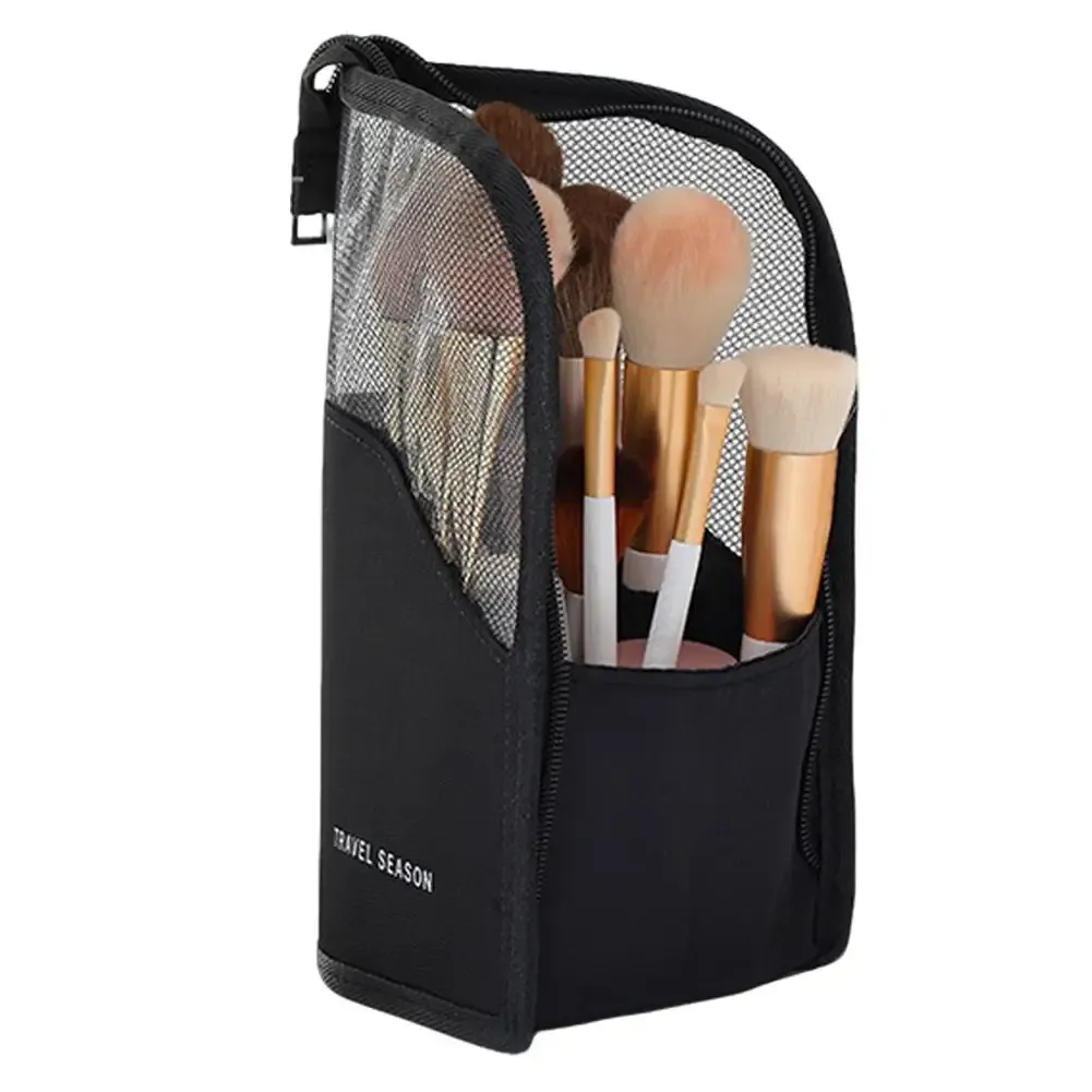 Trousse de toilette en maille pour femme, organisateur de maquillage portable, étui de voyage étanche pour brosse à dents 11