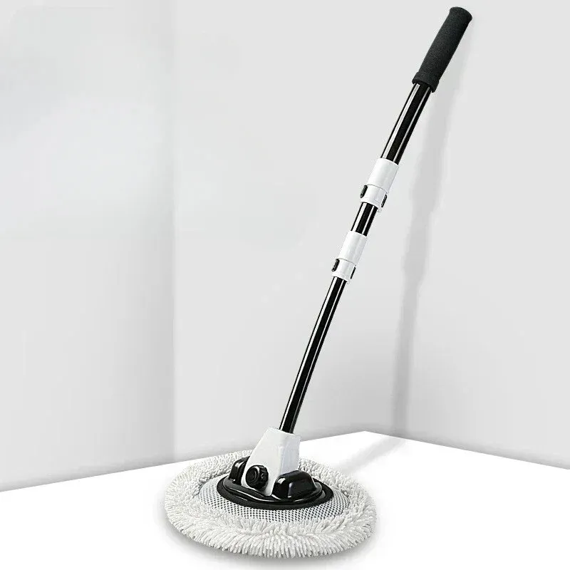 Brosse de lavage télescopique pour voiture à long manche, en chenille douce 7