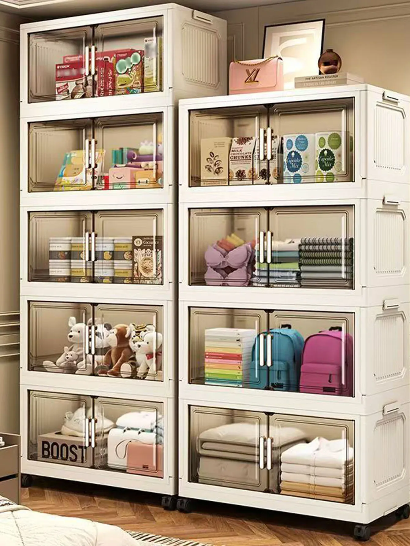 Armoire de rangement pliable sans installation