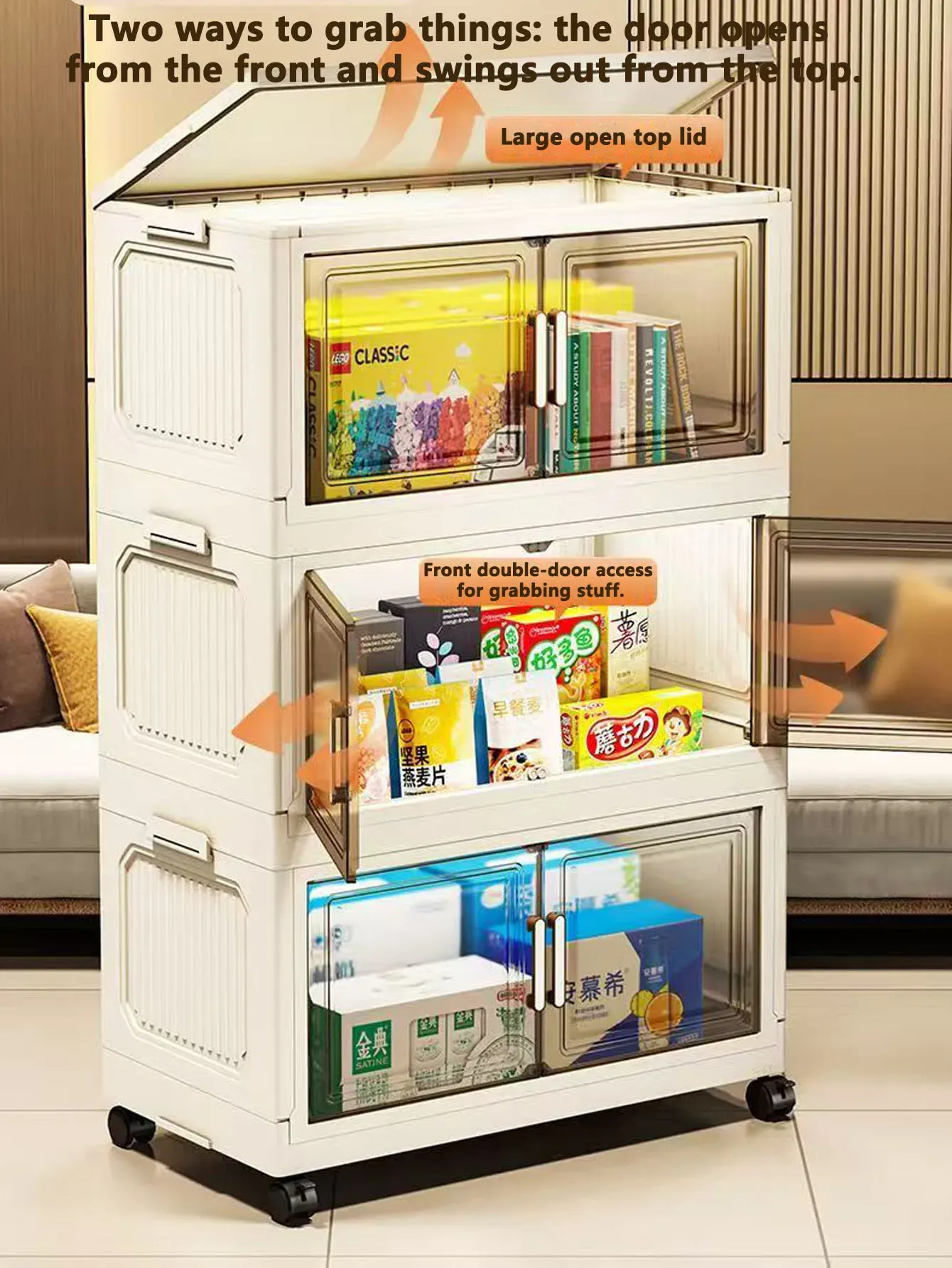 Armoire de rangement pliable sans installation 6