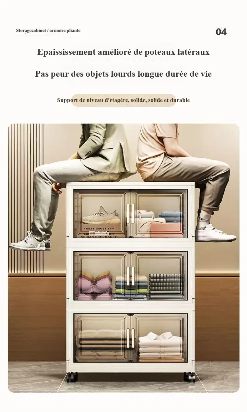 Armoire de rangement mise en scène dans un intérieur