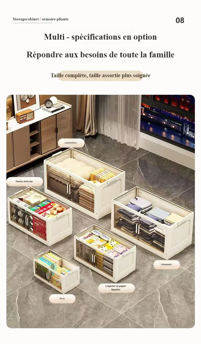 Armoire de rangement pliable dans une chambre d'enfant